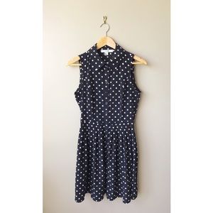 Forever 21 Sleeveless Polka Dot Shirtdress Small
